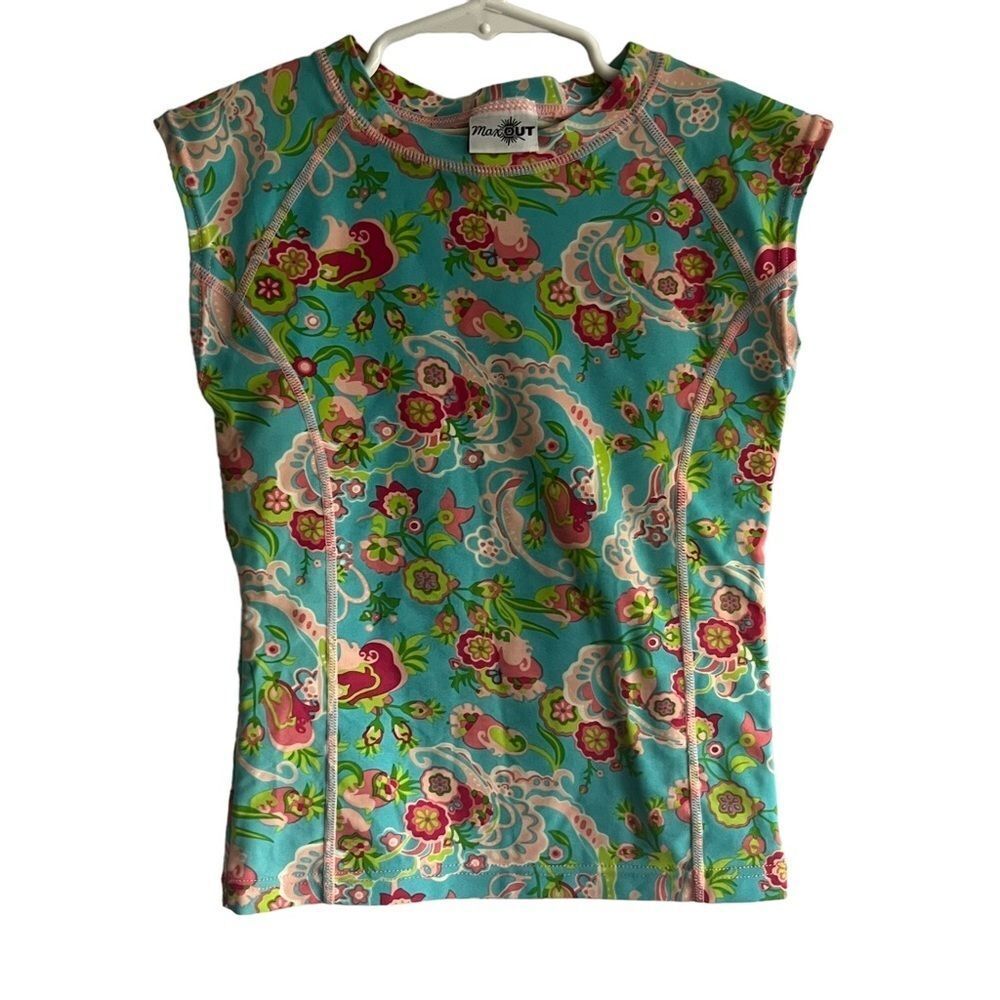 Max Out Short Sleeve Rashguard Swim Top